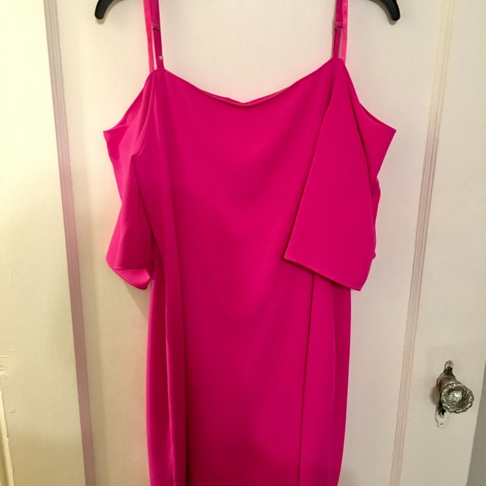 Hot pink Gianni Bini Cold Shoulder Mini Dress